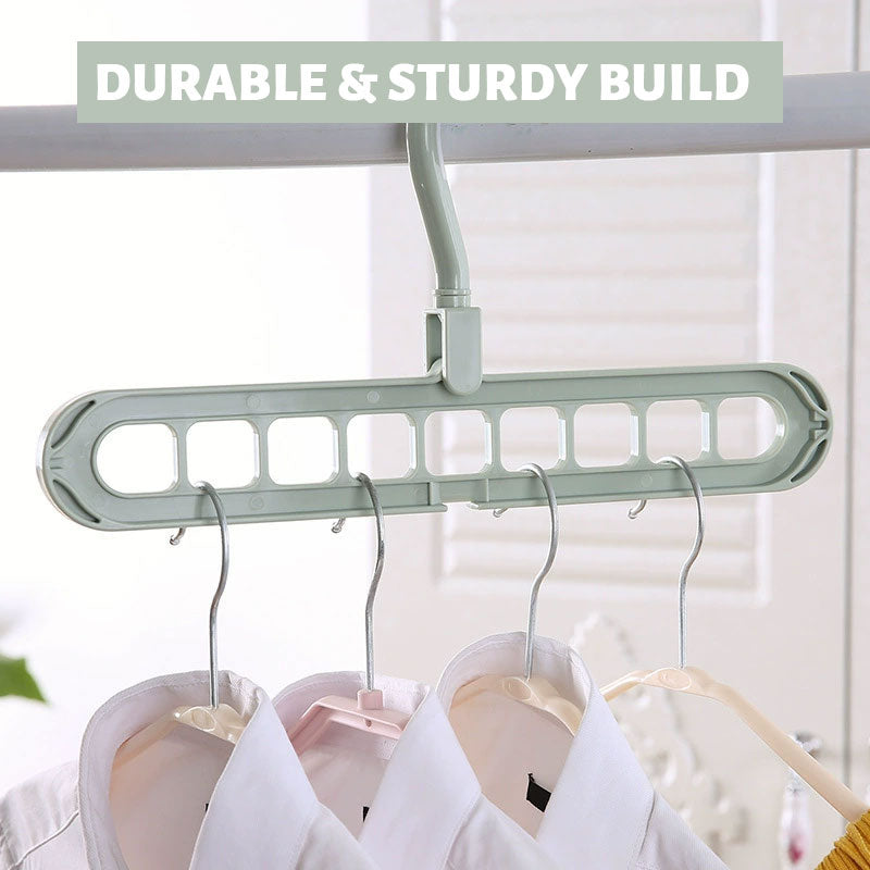 Nine-hole multifunctional magic storage hanger