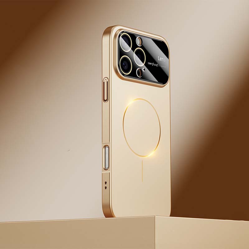 Metallic Lens Full Coverage Case – Magnetic Compatible &Extreme Protection