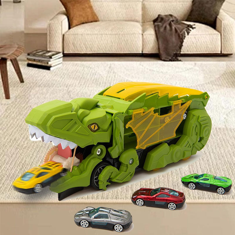 Transforming Dinosaur Swallowing Car Toy Set for Kids - Endless Fun Awaits! 🦖🚗