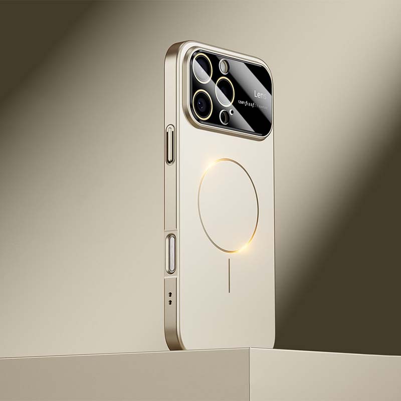 Metallic Lens Full Coverage Case – Magnetic Compatible &Extreme Protection