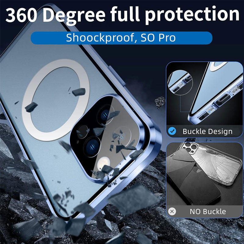 Double-sided magnetic anti-peep phone case