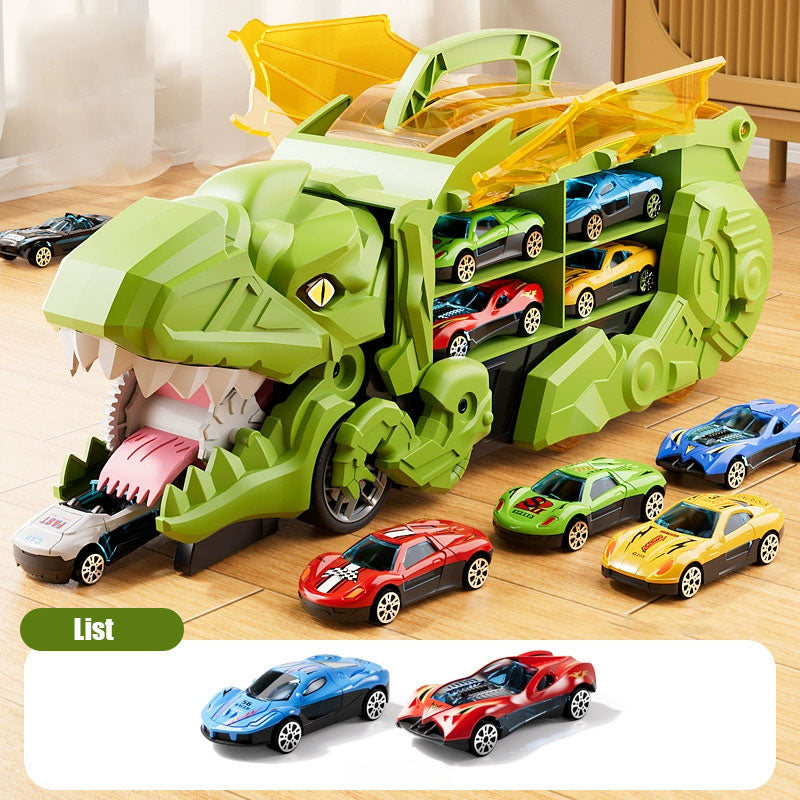 Transforming Dinosaur Swallowing Car Toy Set for Kids - Endless Fun Awaits! 🦖🚗