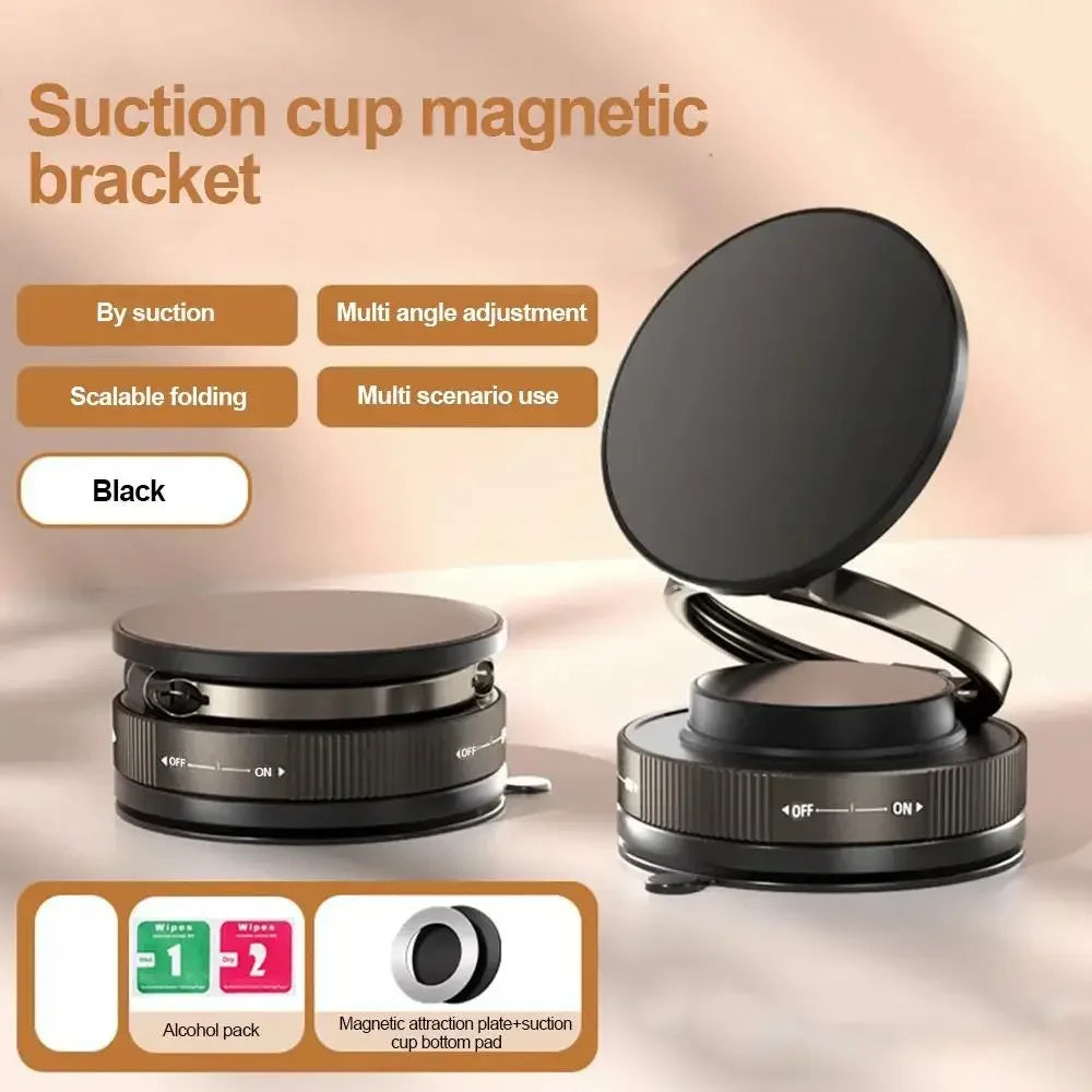 🚗 Mechanical Vacuum Magnetic Car Phone Holder — Make Your Drive Easier! 📱