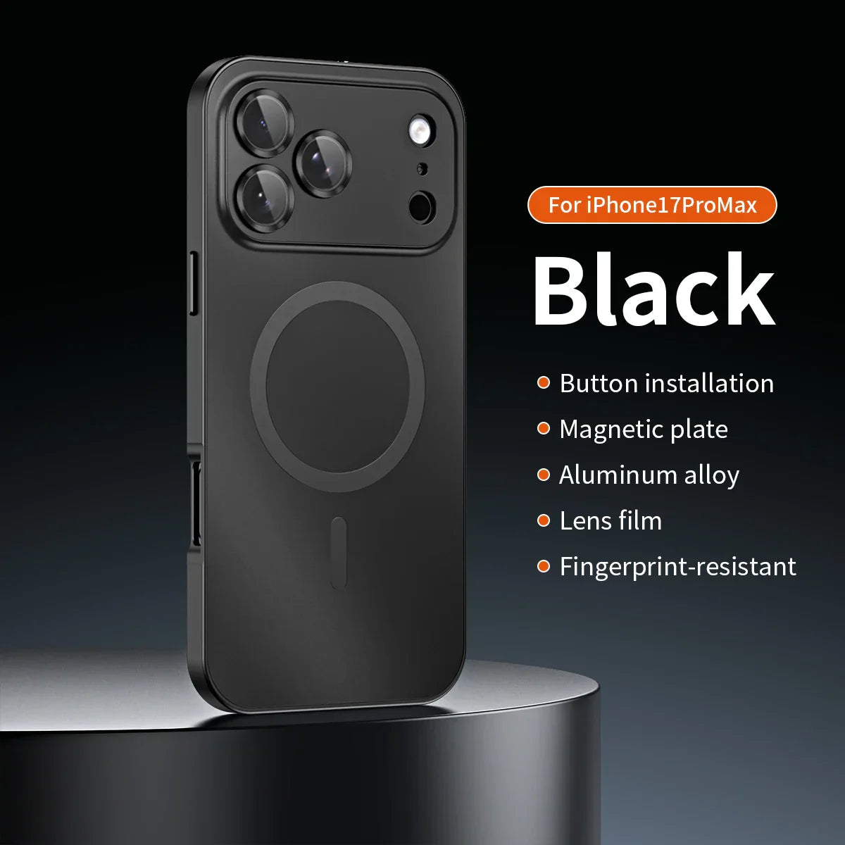 Magnetic Metal Frame Snap-On Case For iPhone